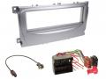 Radioeinbauset fr DIN Autoradio in Ford Galaxy, C-Max, Focus (ab 2007) - silber