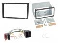 Radioeinbauset fr Doppel DIN Autoradio in Opel Combo C, Corsa C, Tigra, Meriva (00-04) - metallic