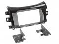 Einbaurahmen Set fr Doppel DIN Autoradio in Nissan Navara (ab 2016, NP300, D23) - piano schwarz