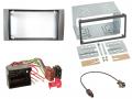 Radioeinbauset fr Doppel DIN Autoradio in Ford Galaxy, Focus C-Max, S-Max (03-07) - silber