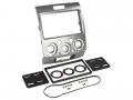 Einbaurahmen fr Doppel DIN Autoradio in Mazda BT-50 / Ford Ranger (2007-2011) - silber