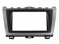 Einbaurahmen Set fr Doppel DIN Autoradio in Mazda 6 (2008-2012) - schwarz/silber