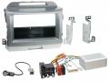 Einbauset mit Lenkradadapter fr DIN Autoradio in Kia Sportage 3 (10-15, Navi) - silber