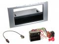 Radioeinbauset fr DIN Autoradio in Ford Galaxy, Focus C-Max, S-Max (03-07) - silber