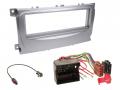 Radioeinbauset fr DIN Autoradio in Ford S-Max, Mondeo (07-14) - silber