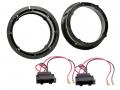 Lautsprechereinbauset fr VW Golf IV, V, Passat - 165 mm - Tr Front / Heck