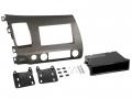 Einbauset mit Lenkradadapter fr DIN Autoradio in Honda Civic Hybrid (2006-2010) - anthrazit