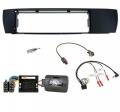 Einbauset mit Lenkradadapter fr DIN Autoradio in BMW X3 (04-10, E83) - seitlich