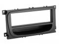 Einbauset mit Lenkradadapter fr DIN Autoradio in Ford Mondeo, S-Max (07-14) - schwarz, Ablage