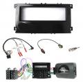 Einbauset mit Lenkradadapter fr DIN Autoradio in Ford Mondeo, S-Max (Can-Bus, 07-14) - piano