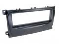 Einbauset mit Lenkradadapter fr DIN Autoradio in Ford Mondeo, S-Max (2007-14, Can-Bus) - schwarz