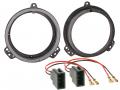 Lautsprechereinbauset fr Toyota Yaris (1999 - 2003) - 165 mm - Fronttr / Heck