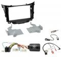 Einbauset mit Lenkradadapter fr Doppel DIN Autoradio in Hyundai i30 (2012-2017)