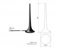 Antenne Bad Blankenburg - Magnethaftantenne SMA-M, GSM UMTS LTE 5G Bluetooth 868 MHz WLAN - 3335.90