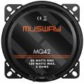 Musway MQ42 - 10 cm 2-Wege-Lautsprecher mit 120 Watt (RMS: 60 Watt)