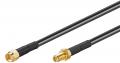 Antennenverl�ngerung - RP-SMA (Buchse / Stecker) Reverse Polarity - 5,0 m - LMR195