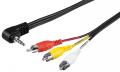 Adapterkabel Composite Audio Video, Klinke 3,5 mm auf 3x Cinch-Stecker - 1,5 m