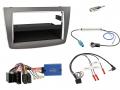 Einbauset mit Lenkradadapter fr DIN Autoradio in Alfa Romeo Mito (955, 13-18) ISO - silber