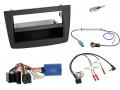 Einbauset mit Lenkradadapter fr DIN Autoradio in Alfa Romeo Mito (13-18, 955) ISO - schwarz