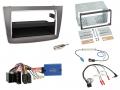 Einbauset mit Lenkradadapter fr Doppel DIN Autoradio in Alfa Romeo Mito (13-18, 955) ISO - silber