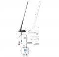 Antenne Bad Blankenburg - Kombiflexantenne, 4m/2m, TETRA, GPS, GSM, mit Weiche - 3708.22