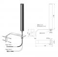 Antenne Bad Blankenburg - Stationsantenne, GSM, UMTS, WLAN - 5,0 m FME - 4934.09