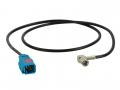 Antennenverlngerung - Fakra Z (Buchse) - SMB (Buchse, gewinkelt) - 0,5 m - RG174