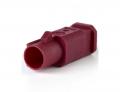 Fakra Gehuse (Stecker) - D (bordeaux) - fr RG58 Kabel - ATTB 4698.04