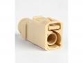 Fakra Gehuse (Buchse) - I (beige) - fr RG174 Kabel - ATTB 4699.04