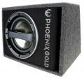 Phoenix Gold Z110AB-V2 - 25 cm Aktiv Subwoofer mit 160 Watt (RMS: 80 Watt)