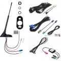 Dietz Antennenset A3, UKW, DAB+, GPS, DVB-T2, 23cm Stab, 7,5m Kabel, DIN, ISO, FAKRA - A3T0L750UNI