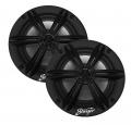 Stinger SEA65RGBB Marine -16,5 cm 2-Wege-Lautsprecher mit 150 Watt (RMS: 75 Watt), schwarz