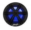 Stinger SEA65RGBB Marine -16,5 cm 2-Wege-Lautsprecher mit 150 Watt (RMS: 75 Watt), schwarz