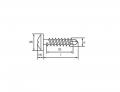 Blechschrauben 4,2x16 PH Flachrundkopf DIN 968, sz, 100 St. - FO_1318_42_16