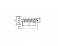 Blechschrauben 4,2x25 Flachrundkopf mit Bohrspitze, 100 St. - FO_1319_42_25