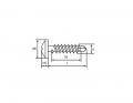 Blechschrauben 4,2x16 Flachrundkopf mit Bohrspitze, 100 St. - FO_1319_42_16