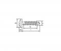 Blechschrauben 4,2x25 PH Flachrundkopf DIN 968, sz, 100 St. - FO_1318_42_25