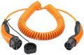 Lapp Mobility Spiral Ladekabel Typ 2, Mode 3, 20 A, 3-phasig, bis zu 11 kW, 5 m, orange - 61799