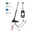 Dietz Antennentrger-Set A2 T4 - UKW, DAB+, GPS, 43cm, 7,5m Kabel, Fakra, DIN, SMB - A2LT4L750UNI