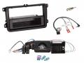 Einbauset mit Lenkradadapter fr DIN Autoradio in VW Amarok, Beetle, EOS, Caddy, Golf V/VI, Jetta