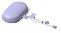 Antenne Bad Blankenburg - Flachantenne LTE, 5G, 868 MHz, LoRa, GNSS - zum Kleben - 8002.02