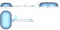 Antenne Bad Blankenburg - Flachantenne LTE, 5G, 868 MHz, LoRa, GNSS - zum Kleben - 8002.02