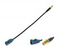 Antennenadapter - Fakra (Buchse) - RP-SMA (Buchse) - Reverse Polarity