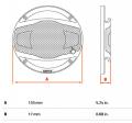 Hertz CG 100 - 100 mm Koaxial-Tieftnergitter