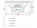 Hertz DCX 165.3 - 16,5 cm 2-Wege-Lautsprecher mit 120 Watt (RMS: 60 Watt)