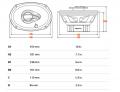 Hertz DCX 710.3 - 18x25 cm (7x10 Zoll) 3-Wege-Lautsprecher mit 300 Watt (RMS: 150 Watt)