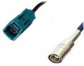 Antennenverlngerung Set - Fakra Z (Buchse) - SMB (Buchse) - DIN (Stecker) - 5,0 m