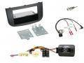 Einbauset mit Lenkradadapter fr DIN Autoradio in Mitsubishi Colt (Z3B/Z3V/Z30/Z30G, 08-12)