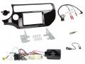 Einbauset mit Lenkradadapter fr Doppel DIN Autoradio in Kia Rio (UB, 2017-2023) - piano schwarz