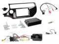 Einbauset mit Lenkradadapter fr DIN Autoradio in Kia Rio (UB, Facelift, 2017-2023) - piano schwarz